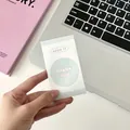 Minimalistischer grün gestreifter Dankeschön-Aufkleber zum Versiegeln von Paketen - Seeblau