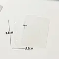 Three-piece set of translucent matte PP 3-hole binder dividers, size 9.5x8.3 cm for mini albums - Frosted Baffle