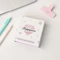 White magnetic ballet bow kpop binder photo album with pink heart lace pattern decoration - White