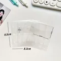 Transparent plastic card binder sleeves with two pockets and standard punched holes - A8 3-Hole 2-Inch Inner Page