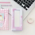 Pastel lavender and pink gradient photocard holder with a heart-shaped pattern - Pink Purple Heart Gradient Style (SGG-02)
