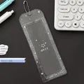 Porta tarjetas de PVC con purpurina, motivos de estrellas y cadena de cuentas - Estilo de Estrella (1)