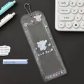 Porta tarjetas transparente con purpurina, diseño de cachorro y cadena plata - Estilo Animal (3)