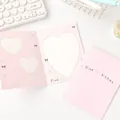 Juego de tarjetas plegables Pink kitten con recorte de corazón y diseño mate - Estilo Gato (Grande)
