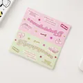 Tarjeta Happiness Y2K rosa y verde para empaque de fotocards con diseños de corazones - Cabecera De Tarjeta Verde Y Rosa