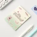 Y2K stijl notitieblok met schattig beerontwerp en lichtgeel en groen kleurenpalet - 14x20cm / Groen Gele Vouwkaart