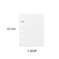 6-gaats wit navulpapier afmeting 10,7x7,8cm met 1,9cm afstand tussen gaten - Schot