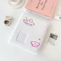 Álbum de fotos de felpa blanca con bordado 'My Favorite' y ranura para tarjetas - Cubierta de peluche / Blanco