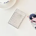 Glitter transparent card storage box with pink hearts and That's Being In Love text - Transparent Heart