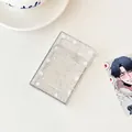 Glitter transparent card storage box with snow pattern and The First Snow text - Transparent Snowflake