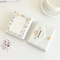 Mini album foto in PVC bianco crema con graziose illustrazioni di cani e chiusura a scatto - Stile Cane