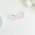 Colgante de alas de acrílico rosa con purpurina y clip de metal plateado - Alas Rosas