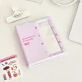 Pink and mint green strawberry card album with clear window for photocard storage - Strawberry