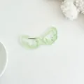 Llavero de acrílico con ala de estrella verde brillante para bolsos con cierre de metal - Alas Verdes