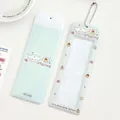 Porte-cartes mignon en PVC vert menthe avec motifs de pudding et chaîne à billes - Pudding