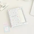 Cute white PVC binder album with colorful stars pattern for photo card storage - Stars