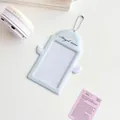 Himmelblauer Engel Flügel PVC Fotokartenhalter mit Angel Time Aufdruck und Perlenkette - Grün