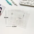 Transparent 2-pocket card sleeve insert for photo album binder 9.5x8.3cm dimensions - A8 Three-Hole One Inch Inner Pages