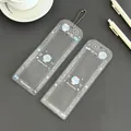Porte-carte transparent pailleté avec des illustrations de desserts d'été mignons - 刨冰甜点款 / Bleu