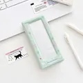 Porta tarjetas verde menta con alas de ángel y ventana para tarjetas de ídolo - Verde