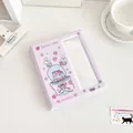 Cute purple cartoon dog photo card binder with transparent window and sweet cake motif - Sweet Cake Style / Pink