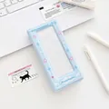 Light blue angel wing photocard holder with transparent window for Instax photos - Blue