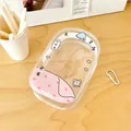Bolsa de almacenamiento de PVC transparente con corazones rosas y mosquetón - Estilo Sueño