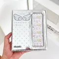Silberner Fotokartenordner mit Engelsflügeln und Sternen im koreanischen Kawaii-Stil - Silberner Engel