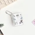 Glitzer Mini-Fotokartenalbum mit Herzausschnitt und Engelsflügel-Druck aus PVC - Engel