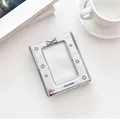 Cornice metallica argento con motivi a stelle e cuori per fotocard e polaroid - Fiocco