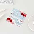 Blue strawberry ice cream header card and paper backing for card packaging decor - Blue Strawberry Header