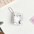 Mini Glitzer-Fotokartenhalter mit niedlichen Motiven und silberner Perlenkette für Fans - Chef