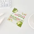 Green apple themed stationery card with paradise illustration for card protection - Green Apple Header
