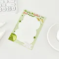 Tarjeta de cabecera Green Apple Paradise con ilustración de manzana y estrellas - Espalda de Manzana Verde