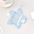 Tarjetero de PVC azul claro en forma de estrella con alas y cadena de bolas - Azul