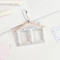 House-shaped double photo card holder with bead chain and cute dessert patterns - Yellow Sweets