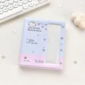 Cute purple and pink gradient photo album for small cards with cat patterns - Blue Small Cat