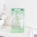 Bolsa de PVC transparente con forma de caja de leche de melón y cordón verde claro - Pequeño Verde Melón