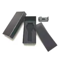 Elegant black rectangular watch gift box set with foam insert and removal tool - Box with Link Remover Tool