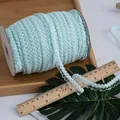 Nastro elastico a corona azzurro da 1,5 cm per bambole fai-da-te e decoro sartoriale - Verde Grigio