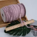 Pizzo elastico a corona rosa antico da 1,5 cm in rotolo per decorazioni fai-da-te - Grigio Viola