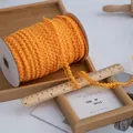 Nastro elastico in pizzo a corona arancione vivace da 1,5 cm per bambole DIY - Arancione