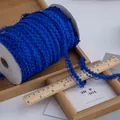 Nastro in pizzo elastico blu reale 1,5cm per abiti di bambole e decorazioni DIY - Blu Zaffiro