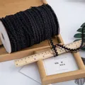 Nastro elastico di pizzo nero 1,5cm in rotolo per decorazioni per bambole fai da te - Nero