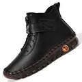 Black high-top winter boots for women with warm lining and non-slip rubber soles - EU 35 / Black