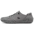 Chaussure décontractée homme en daim gris avec logo bélier et semelle en caoutchouc - 35 / Gris (C8009)