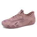 Breathable pink mesh running shoes for women with durable anti-slip rubber soles - 38 / G663 Series / Pink