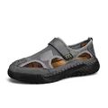 Sandalias de verano para hombre cerradas y transpirables en gris oscuro sport - EU 38 / Gris