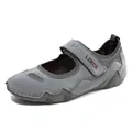 LDECK grey fleece-lined warm Mary Jane walking shoes with hook-and-loop strap - EU 38 / Single Style / Gray