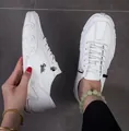 White leather loafers with octopus rubber sole and AUS metal hardware branding - 38 / All White